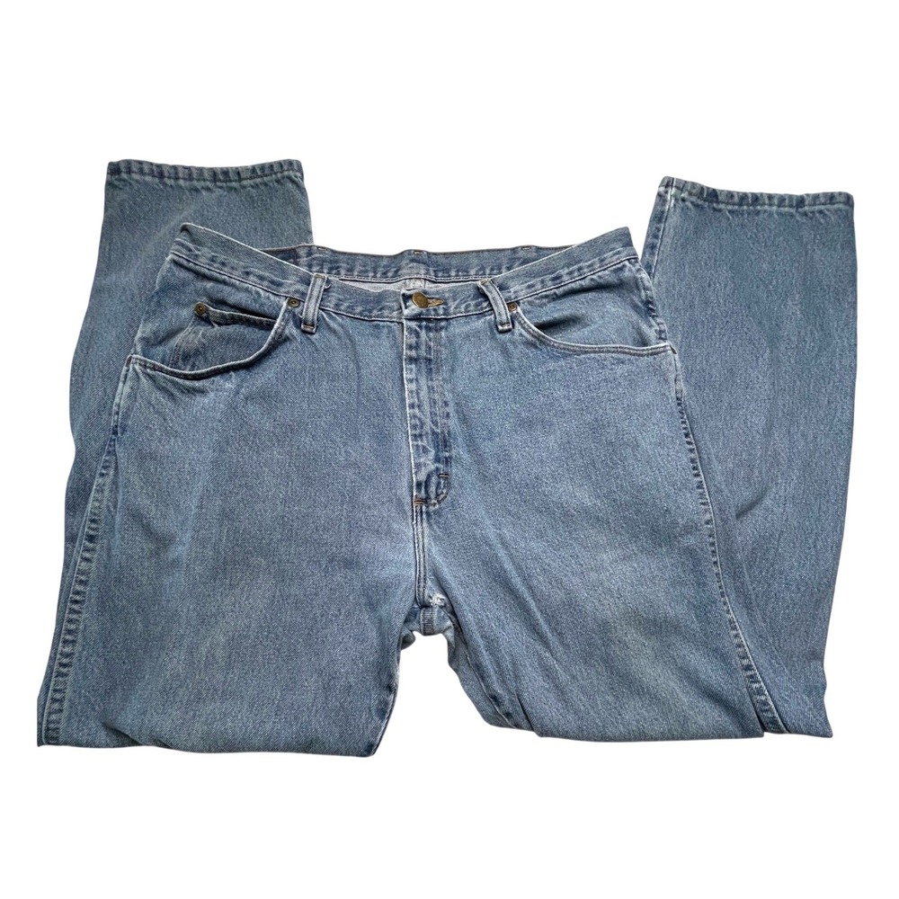 Wrangler Jeans MENS 36x30 Blue Regular Fit 965T1DS Straight Leg Denim Workwear